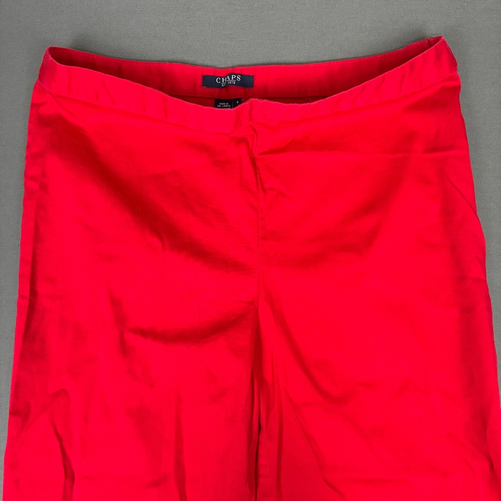 Chaps Ralph Lauren Red Cotton Capri Pants Women's Size 6 (30x20) Summer
